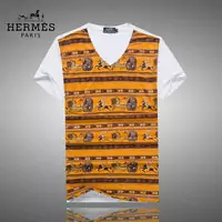 2017 hommes hermes t-shirts mercerized cotton chevaux or